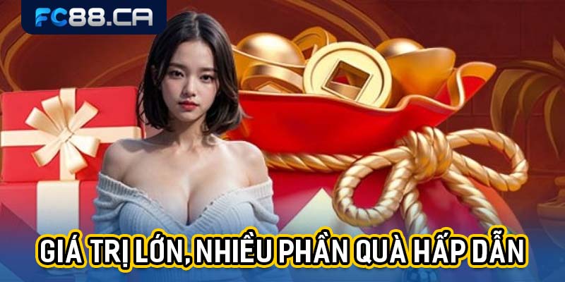 Khuyến mãi FC88 có giá trị lớn, nhiều phần quà hấp dẫn
