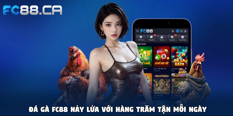 Đá gà FC88 nảy lửa với hàng trăm tận mỗi ngày
